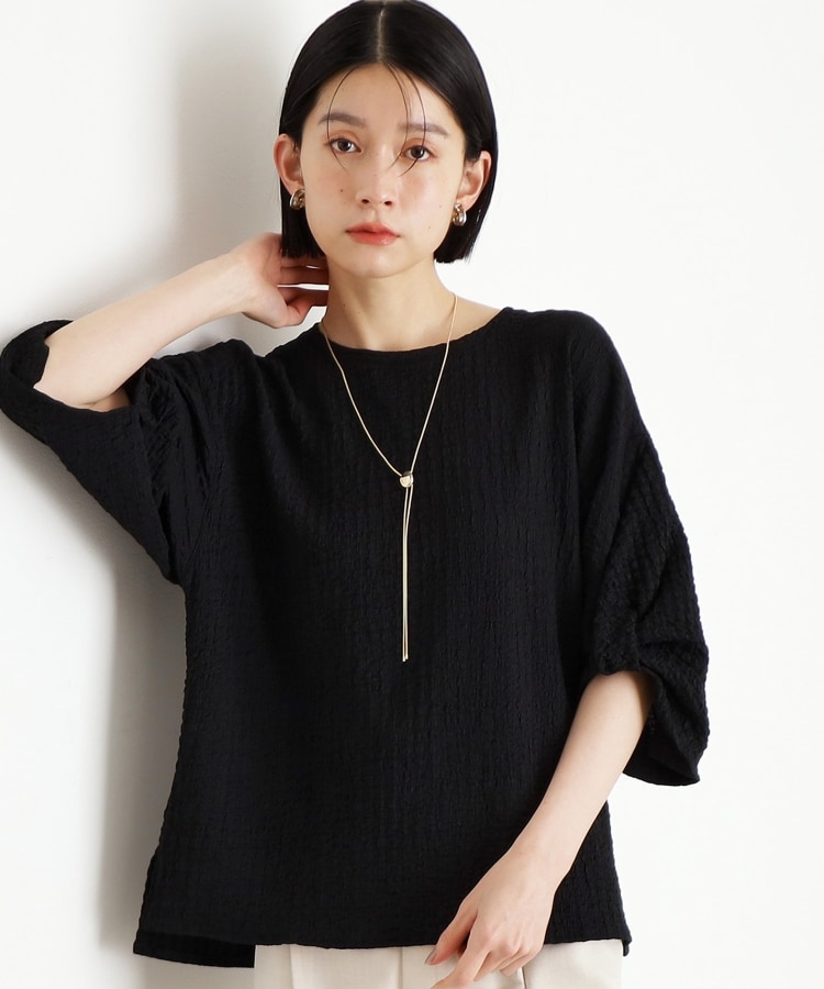 ザ ショップ ティーケー（ウィメン）(THE SHOP TK(Women))のポコポコ袖タックプルオーバー【洗濯機OK】11