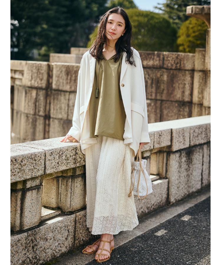 ザ ショップ ティーケー（ウィメン）(THE SHOP TK(Women))のパナマメッシュジャケット2