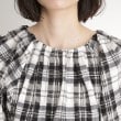 ザ ショップ ティーケー（ウィメン）(THE SHOP TK(Women))のチェックギャザーブラウス【洗える】13