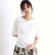 ザ ショップ ティーケー（ウィメン）(THE SHOP TK(Women))のドレープカットソー【洗濯機OK/シワになりにくい】 オフホワイト(003)