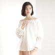 ザ ショップ ティーケー（ウィメン）(THE SHOP TK(Women))の【前後2WAY】ギャザーブラウス/洗濯機OK アイボリー(004)