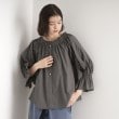 ザ ショップ ティーケー（ウィメン）(THE SHOP TK(Women))の【前後2WAY】ギャザーブラウス/洗濯機OK スミクロ(018)