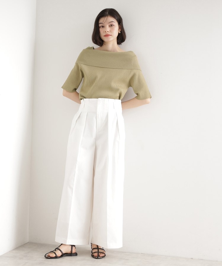 ザ ショップ ティーケー（ウィメン）(THE SHOP TK(Women))のオフショルダーニット【洗濯機OK】9