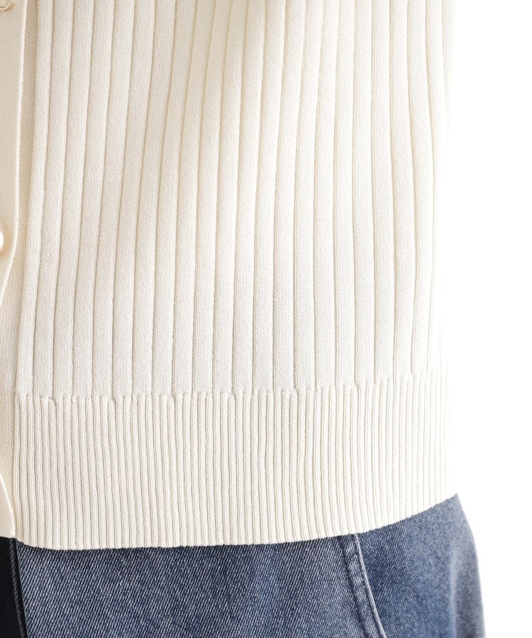 ザ ショップ ティーケー（ウィメン）(THE SHOP TK(Women))のリブニットポロシャツ【洗濯機OK】18