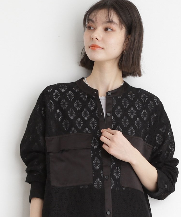 ザ ショップ ティーケー（ウィメン）(THE SHOP TK(Women))のレースシャツワンピース5