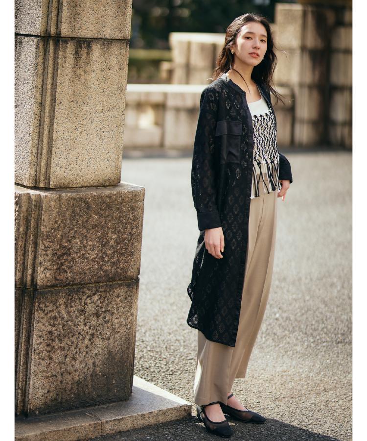 ザ ショップ ティーケー（ウィメン）(THE SHOP TK(Women))のレースシャツワンピース1