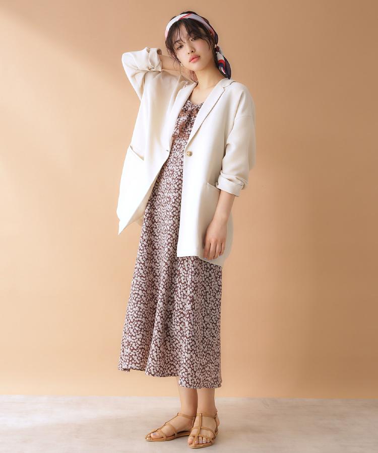 ザ ショップ ティーケー（ウィメン）(THE SHOP TK(Women))の小花柄フリルキャミワンピース【洗える】1