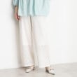 ザ ショップ ティーケー（ウィメン）(THE SHOP TK(Women))のレースワイドパンツ【洗濯機OK】 オフホワイト(003)
