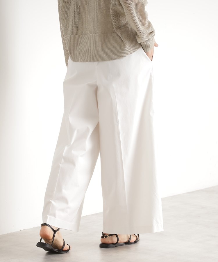 ザ ショップ ティーケー（ウィメン）(THE SHOP TK(Women))のハイウエストタックワイドパンツ【洗える】6