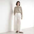 ザ ショップ ティーケー（ウィメン）(THE SHOP TK(Women))のハイウエストタックワイドパンツ【洗える】7