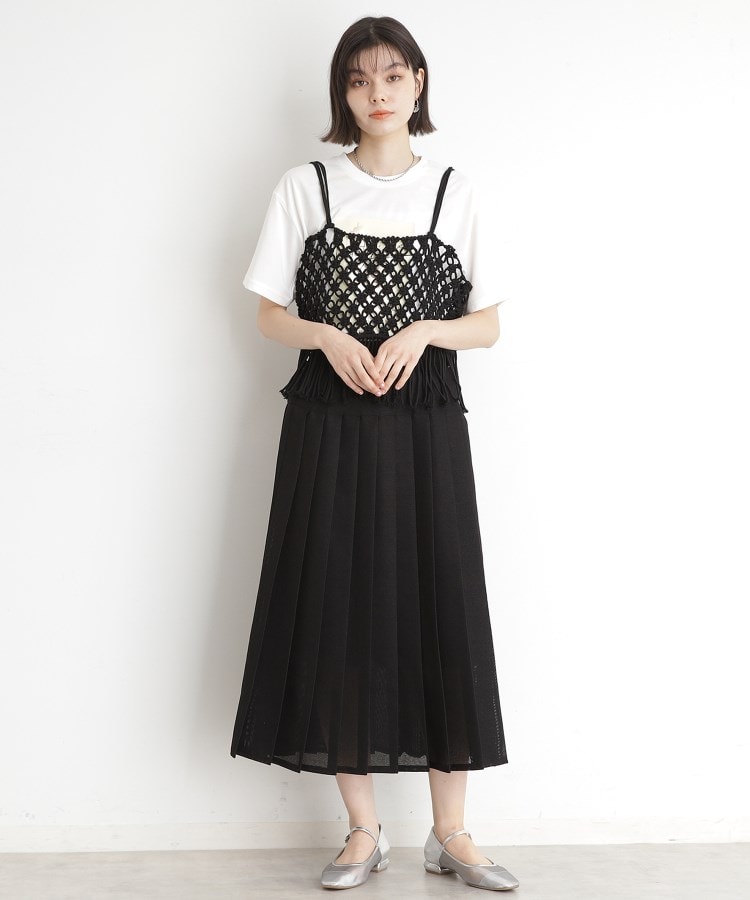 ザ ショップ ティーケー（ウィメン）(THE SHOP TK(Women))のパナマメッシュスカート8