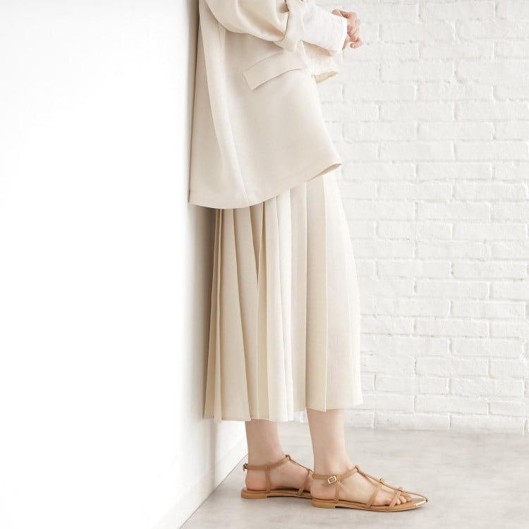 ザ ショップ ティーケー（ウィメン）(THE SHOP TK(Women))のパナマメッシュスカート マキシ・ロングスカート