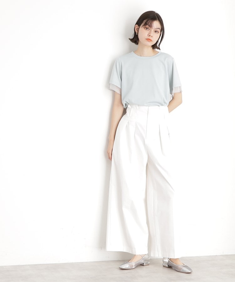 ザ ショップ ティーケー（ウィメン）(THE SHOP TK(Women))の袖シアーTシャツ【接触冷感/洗濯機OK】23