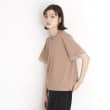 ザ ショップ ティーケー（ウィメン）(THE SHOP TK(Women))の袖シアーTシャツ【接触冷感/洗濯機OK】 キャメルブラウン(041)