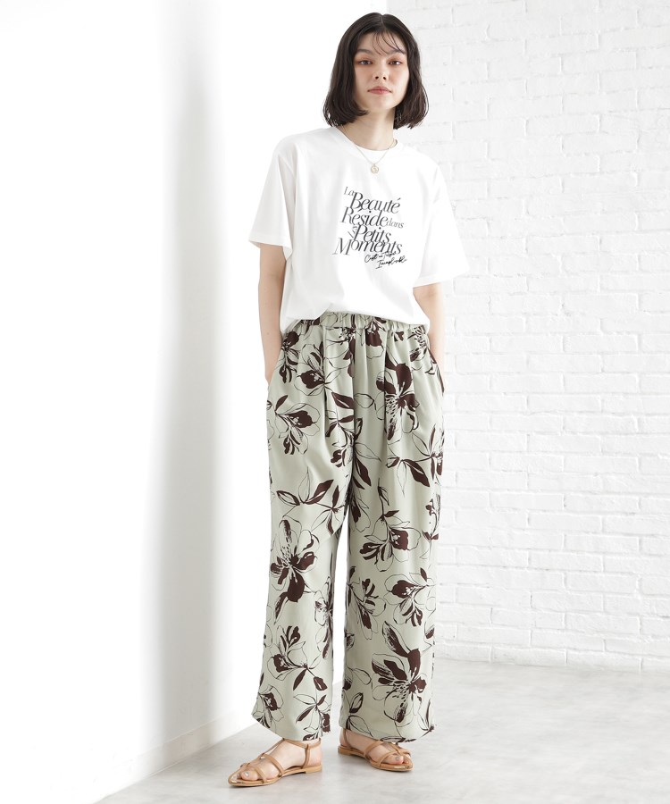 ザ ショップ ティーケー（ウィメン）(THE SHOP TK(Women))のロゴアソートTシャツ【接触冷感/UVケア/洗濯機OK】14