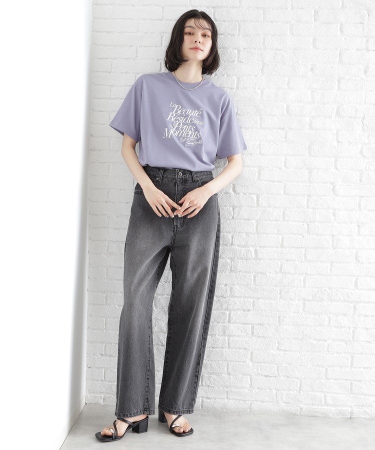 ザ ショップ ティーケー（ウィメン）(THE SHOP TK(Women))のロゴアソートTシャツ【接触冷感/UVケア/洗濯機OK】37