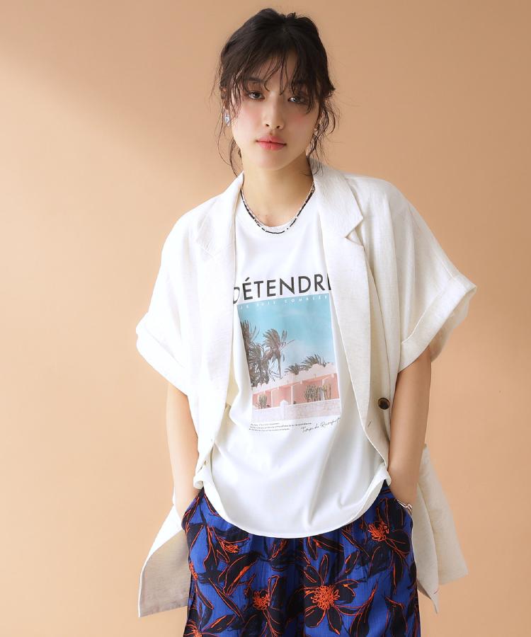 ザ ショップ ティーケー（ウィメン）(THE SHOP TK(Women))のロゴアソートTシャツ【接触冷感/UVケア/洗濯機OK】6