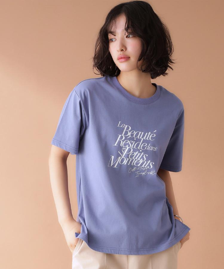 ザ ショップ ティーケー（ウィメン）(THE SHOP TK(Women))のロゴアソートTシャツ【接触冷感/UVケア/洗濯機OK】9
