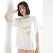 ザ ショップ ティーケー（ウィメン）(THE SHOP TK(Women))のロゴアソートTシャツ【接触冷感/UVケア/洗濯機OK】 オフホワイト(103)