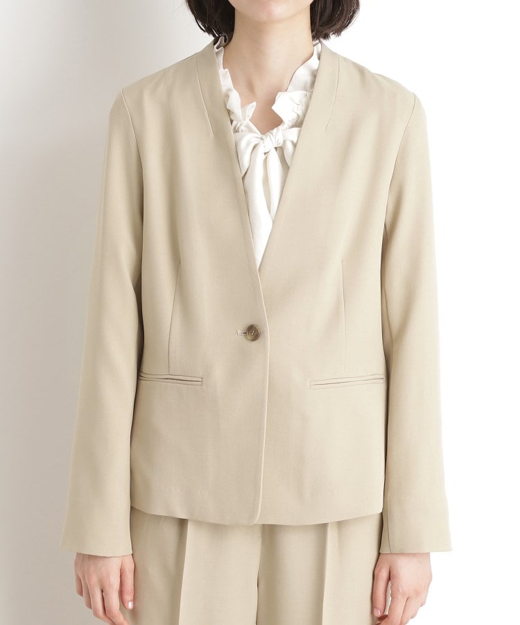 ザ ショップ ティーケー（ウィメン）(THE SHOP TK(Women))の【セットアップ可】ノーカラージャケット9