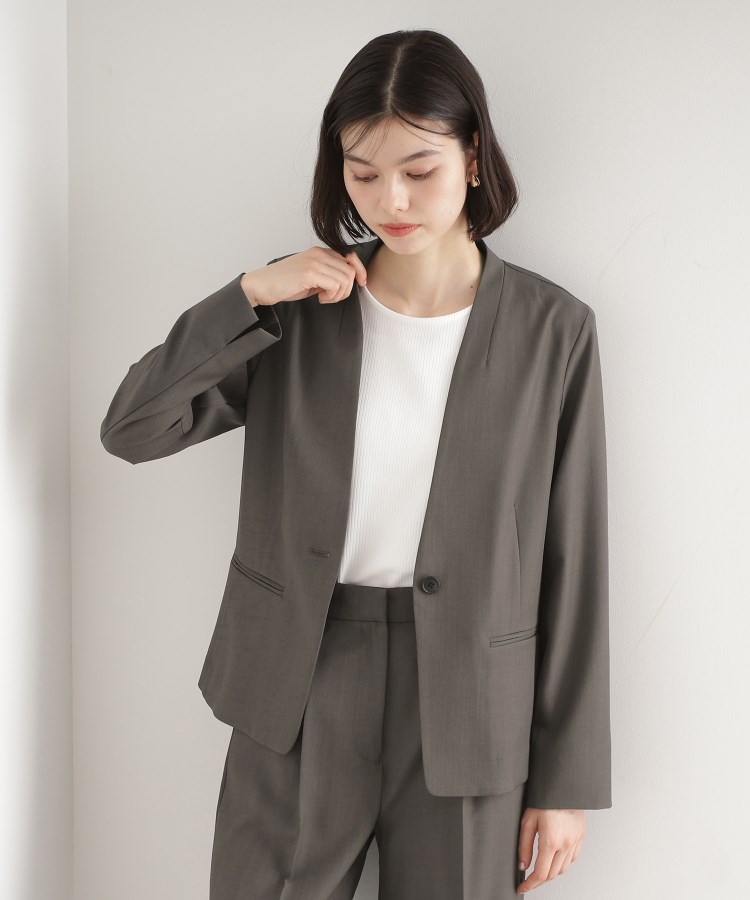 LADIES【レディース】 | ノーカラージャケット通販 | ワールド