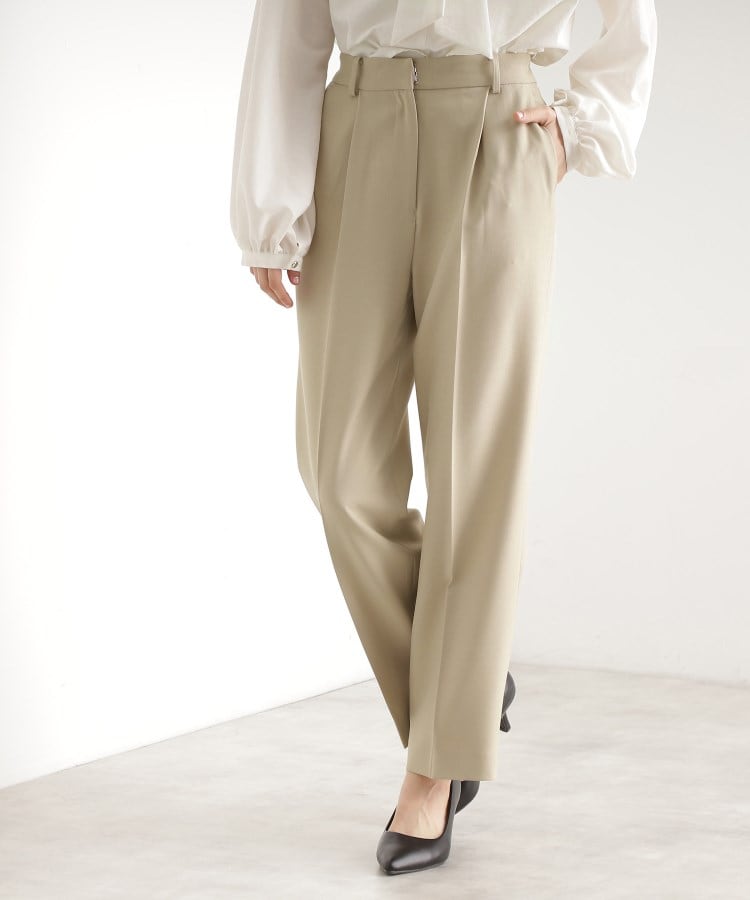 ザ ショップ ティーケー（ウィメン）(THE SHOP TK(Women))の【セットアップ可】セミワイドパンツ/洗える5