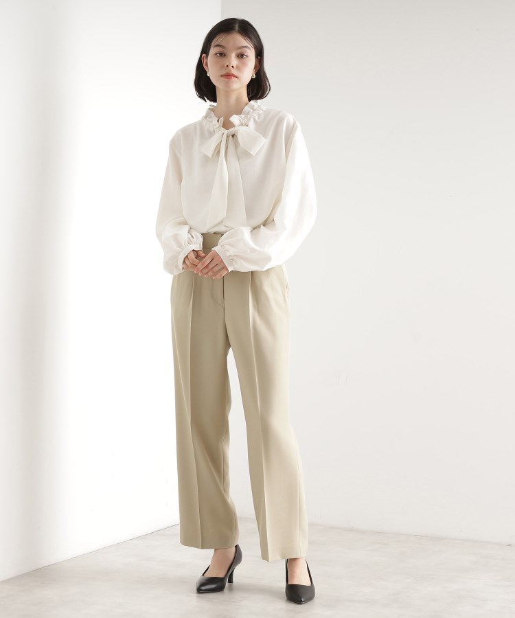 ザ ショップ ティーケー（ウィメン）(THE SHOP TK(Women))の【セットアップ可】セミワイドパンツ/洗える7
