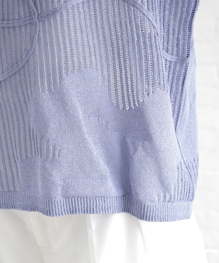 ザ ショップ ティーケー（ウィメン）(THE SHOP TK(Women))のコード刺繍シアーニット【洗える】18