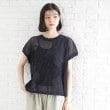 ザ ショップ ティーケー（ウィメン）(THE SHOP TK(Women))のコード刺繍シアーニット【洗える】5