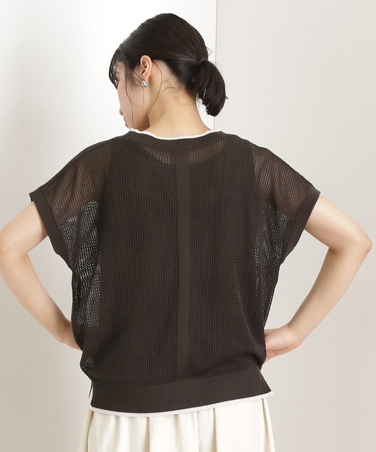 ザ ショップ ティーケー（ウィメン）(THE SHOP TK(Women))のフレンチスリーブメッシュニットタンクセット【洗える】10