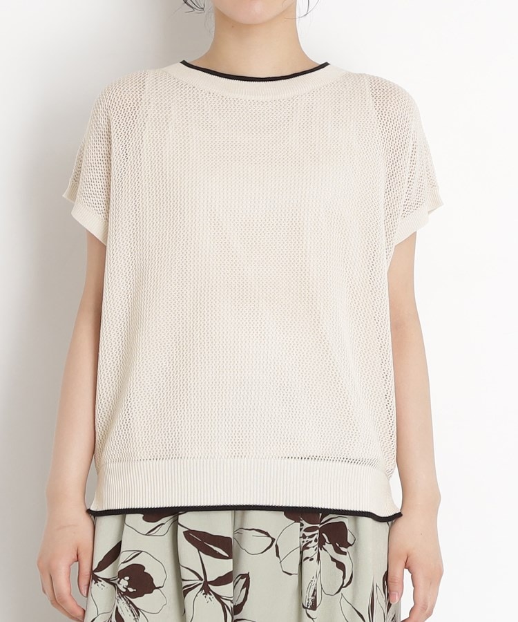 ザ ショップ ティーケー（ウィメン）(THE SHOP TK(Women))のフレンチスリーブメッシュニットタンクセット【洗える】18