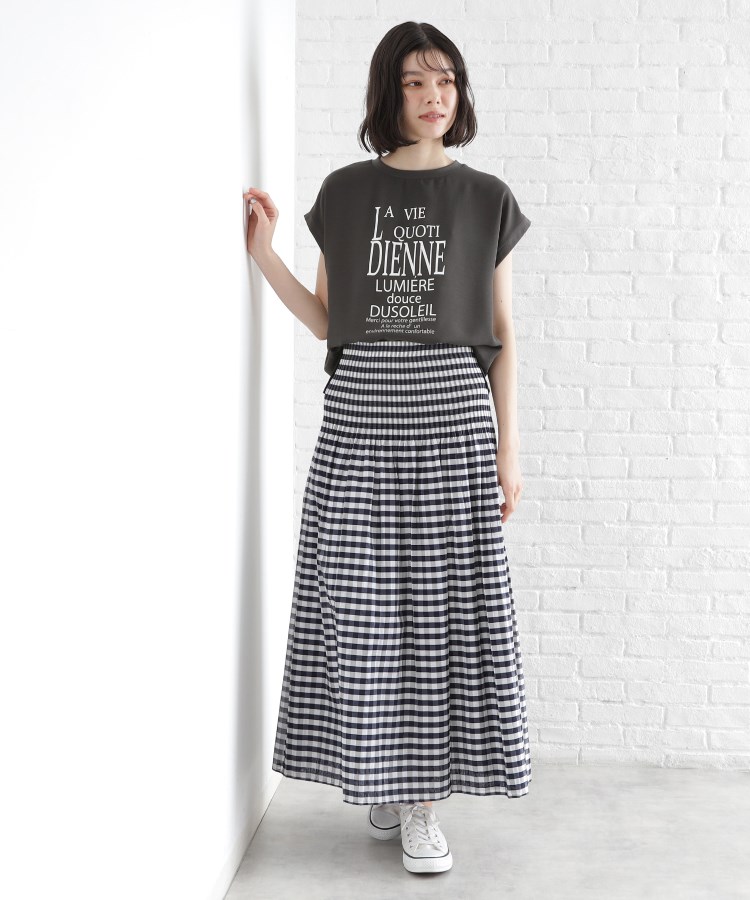 ザ ショップ ティーケー（ウィメン）(THE SHOP TK(Women))のアソートプリントTシャツ【防シワ／接触冷感／UV／洗濯機OK】14