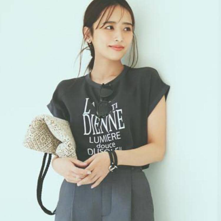 ザ ショップ ティーケー（ウィメン）(THE SHOP TK(Women))のアソートプリントTシャツ【防シワ／接触冷感／UV／洗濯機OK】 Ｔシャツ