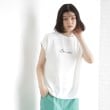 ザ ショップ ティーケー（ウィメン）(THE SHOP TK(Women))のアソートプリントTシャツ【防シワ／接触冷感／UV／洗濯機OK】 オフホワイト(003)