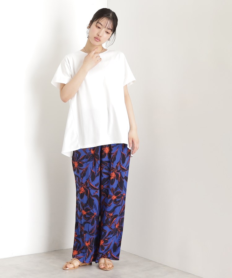 ザ ショップ ティーケー（ウィメン）(THE SHOP TK(Women))の切替バックギャザーチュニック【洗濯機OK/接触冷感/UV】2