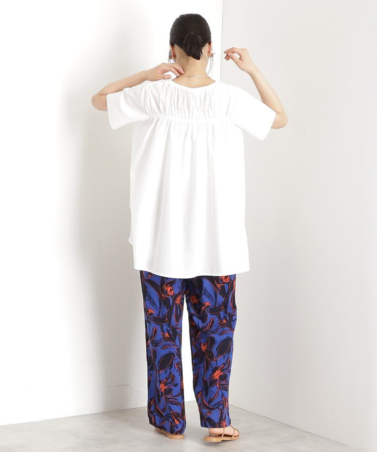 ザ ショップ ティーケー（ウィメン）(THE SHOP TK(Women))の切替バックギャザーチュニック【洗濯機OK/接触冷感/UV】4