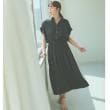 ザ ショップ ティーケー（ウィメン）(THE SHOP TK(Women))のシャツワンピース【防シワ／接触冷感／UV／洗濯機OK】 ブラック(019)