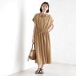 ザ ショップ ティーケー（ウィメン）(THE SHOP TK(Women))のシャツワンピース【防シワ／接触冷感／UV／洗濯機OK】 ベージュ(052)