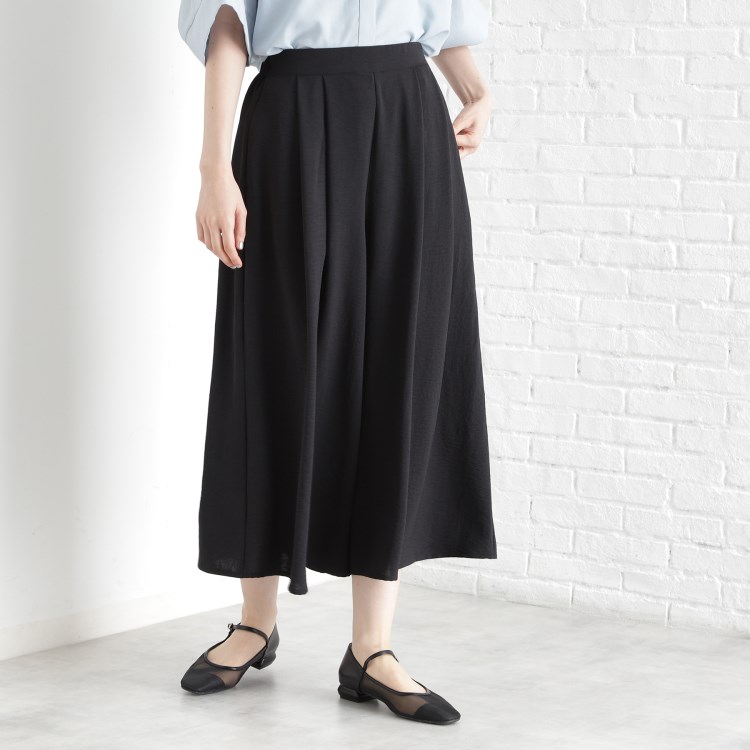ザ ショップ ティーケー（ウィメン）(THE SHOP TK(Women))のフレアスカーチョ【防シワ／接触冷感／洗濯機OK/セットアップ可】 6～9分丈パンツ