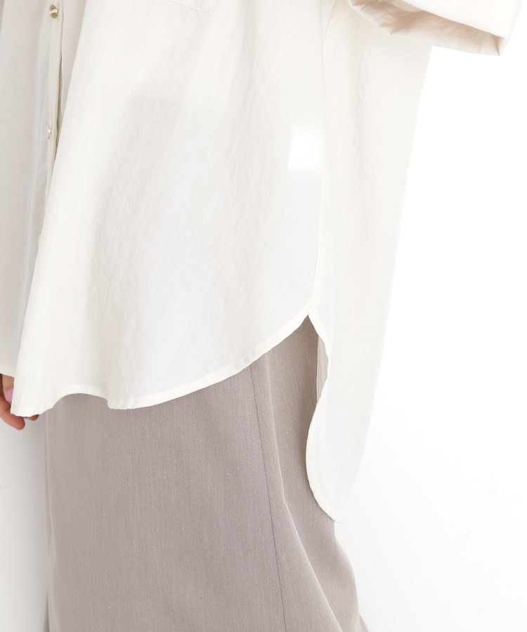ザ ショップ ティーケー（ウィメン）(THE SHOP TK(Women))のダブルポケット5分袖シャツ【体型カバー/洗濯機OK】37