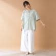 ザ ショップ ティーケー（ウィメン）(THE SHOP TK(Women))のダブルポケット5分袖シャツ【体型カバー/洗濯機OK】10