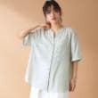ザ ショップ ティーケー（ウィメン）(THE SHOP TK(Women))のダブルポケット5分袖シャツ【体型カバー/洗濯機OK】9