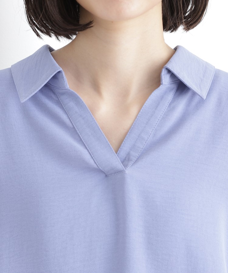 ザ ショップ ティーケー（ウィメン）(THE SHOP TK(Women))のスキッパーシャツ【防シワ／接触冷感／洗濯機OK/セットアップ可】24