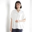 ザ ショップ ティーケー（ウィメン）(THE SHOP TK(Women))のスキッパーシャツ【防シワ／接触冷感／洗濯機OK/セットアップ可】 オフホワイト(003)