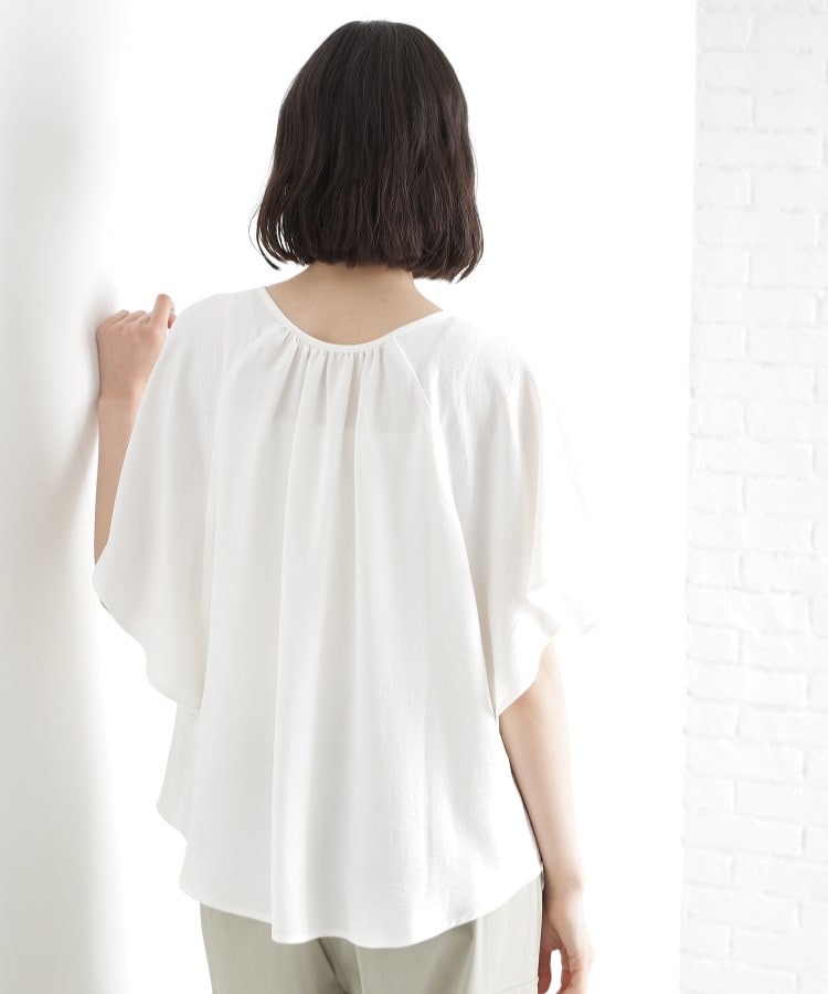 ザ ショップ ティーケー（ウィメン）(THE SHOP TK(Women))の袖フレアブラウス【防シワ／接触冷感／洗濯機OK/セットアップ可】6