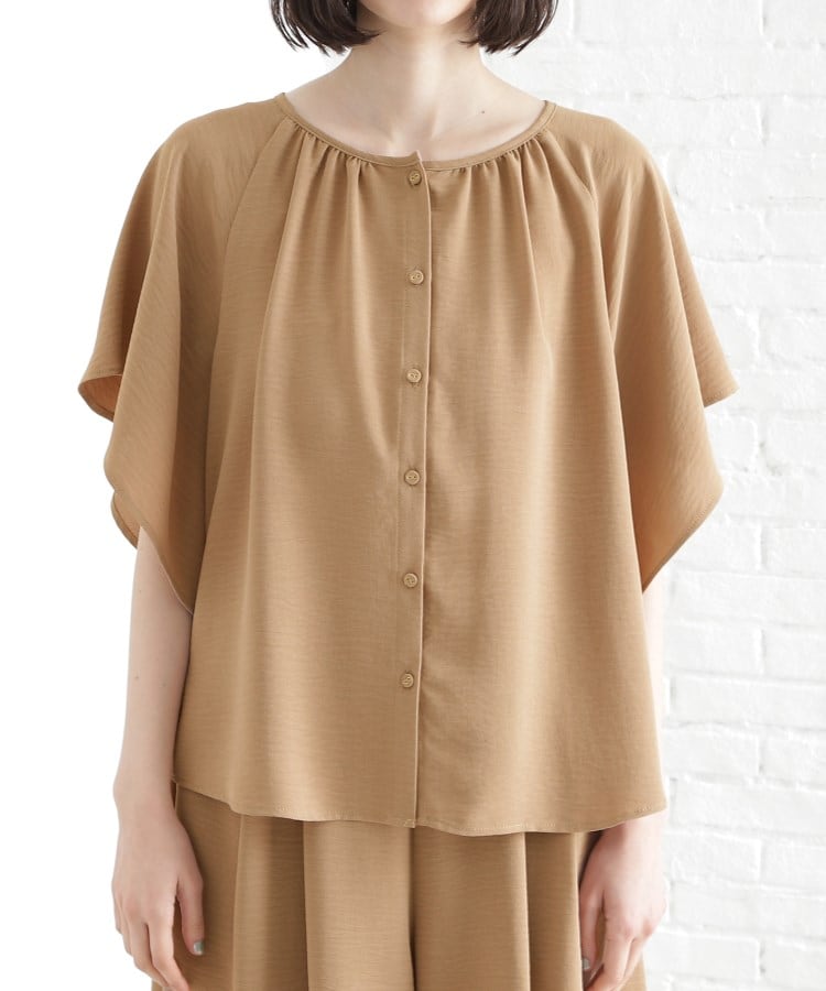howdy. emboss eri blouse シャツ/ブラウス(半袖/袖なし)