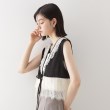 ザ ショップ ティーケー（ウィメン）(THE SHOP TK(Women))のレースフリルサテンベスト【洗える】1