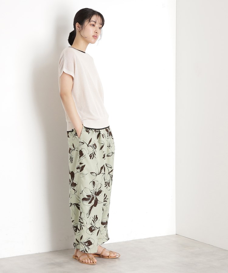 ザ ショップ ティーケー（ウィメン）(THE SHOP TK(Women))のフラワープリントイージーパンツ【洗える】19