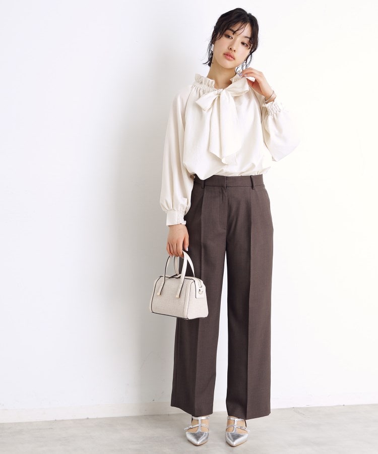 ザ ショップ ティーケー（ウィメン）(THE SHOP TK(Women))の【セレモニー/通勤/新生活】リボンボウタイブラウス/洗える3