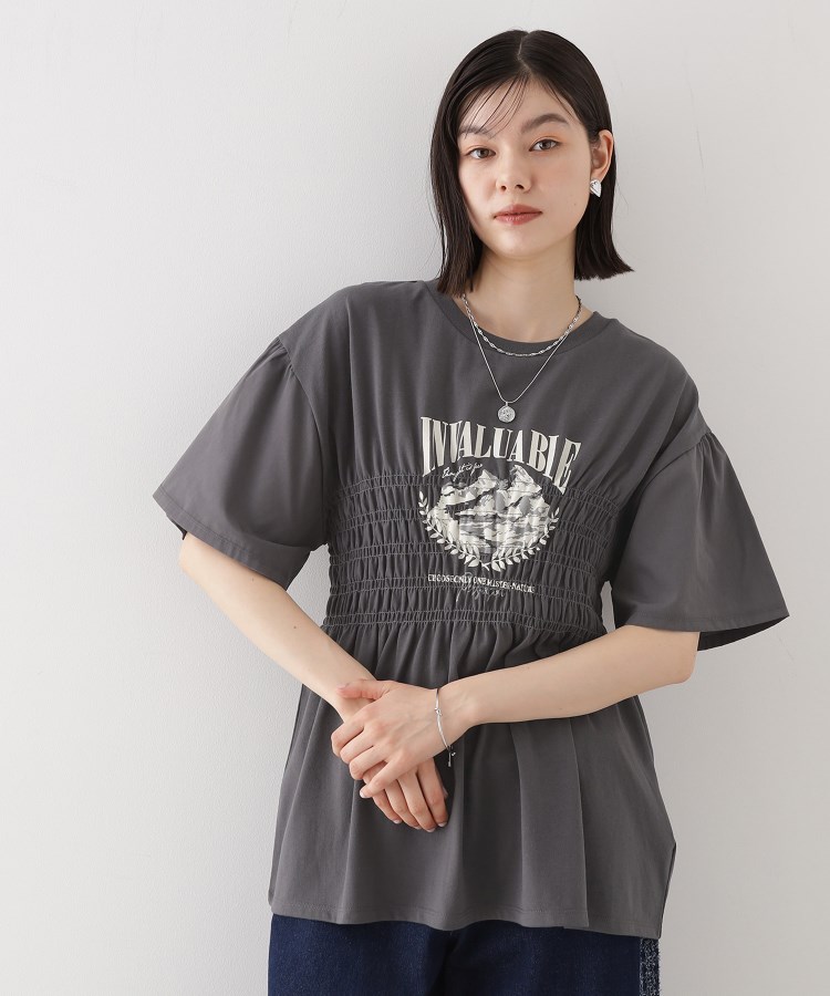 ザ ショップ ティーケー（ウィメン）(THE SHOP TK(Women))のロゴシャーリングプルオーバー【親子リンク/洗濯機OK】5